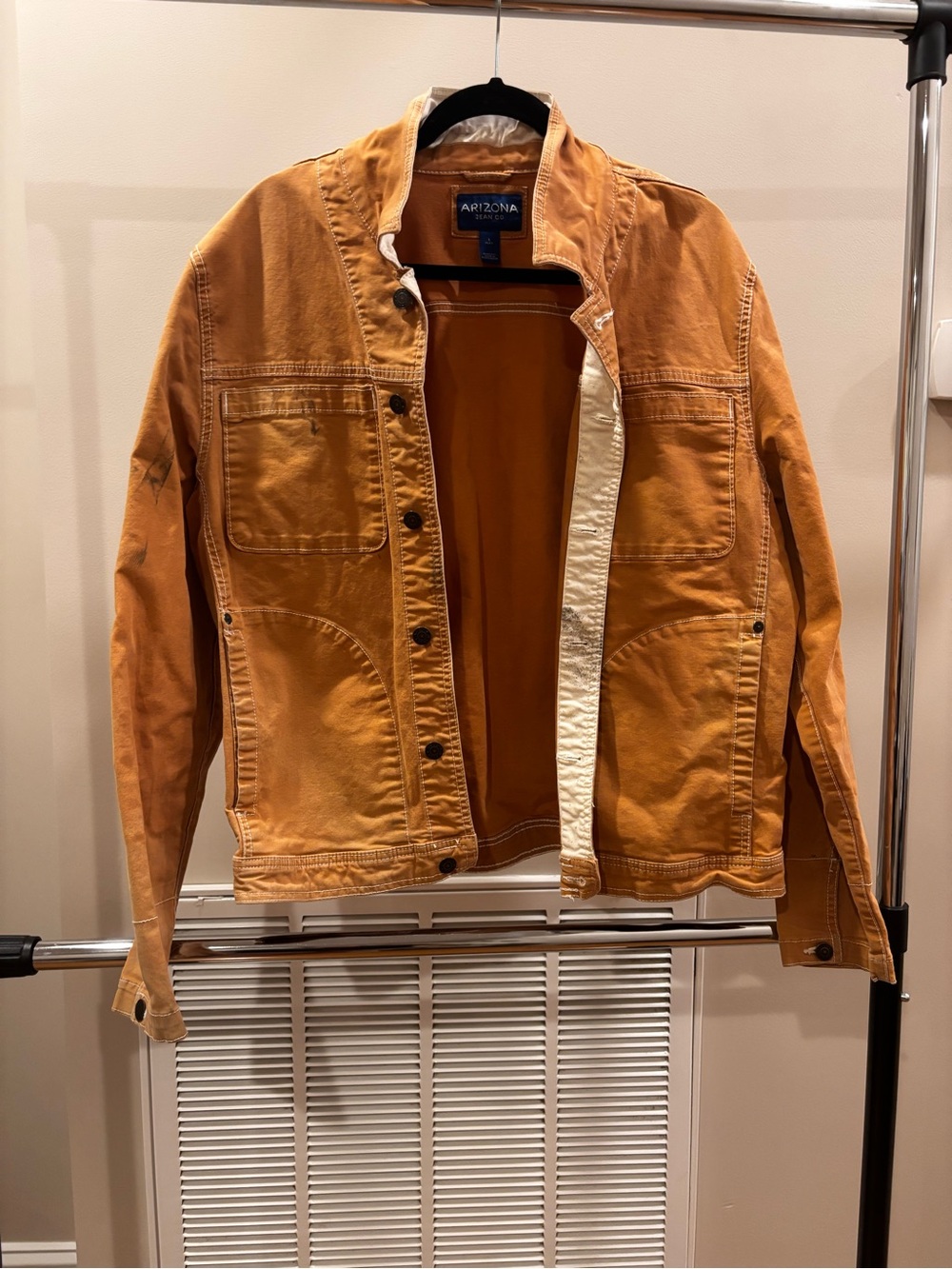 Arizona Jean Company Men's Rust-Orange Work Jacket